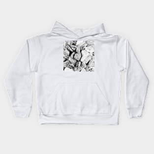 Stones black and white Kids Hoodie